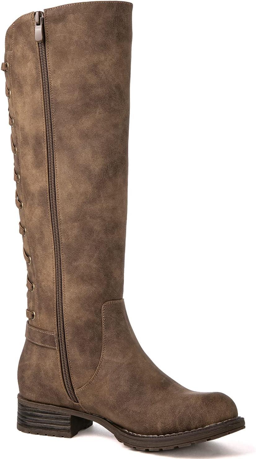 imageGLOBALWIN Womens Quilted Knee High Fashion Boots Strappy Boots For Women21yy10 Camel5