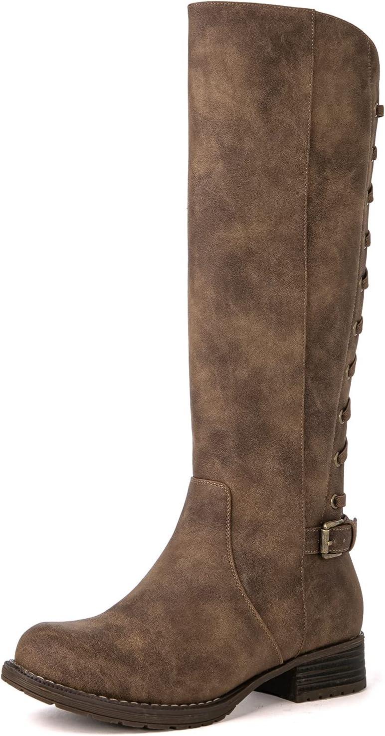 imageGLOBALWIN Womens Quilted Knee High Fashion Boots Strappy Boots For Women21yy10 Camel5