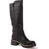 imageGLOBALWIN Womens Knee High Boots Tall Fashion Riding Boots For Women With Side Zipper Chunky Low Heel19yy15 Black2
