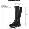 imageGLOBALWIN Womens Knee High Boots Tall Fashion Riding Boots For Women With Side Zipper Chunky Low Heel19yy15 Camel2