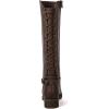imageGLOBALWIN Womens Quilted Knee High Fashion Boots Strappy Boots For Women21yy10 Brown5