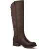 imageGLOBALWIN Womens Quilted Knee High Fashion Boots Strappy Boots For Women21yy10 Brown5