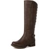 imageGLOBALWIN Womens Quilted Knee High Fashion Boots Strappy Boots For Women21yy10 Brown5