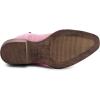 imageGLOBALWIN Womens Mid Calf The Western Cowboy Boots Fashion Cowgirl Boots For Women Low HeelPink
