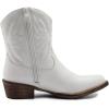 imageGLOBALWIN Womens Mid Calf The Western Cowboy Boots Fashion Cowgirl Boots For Women Low HeelWhite