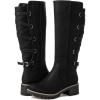 imageGLOBALWIN Womens Strappy Motorcycle Knee High Boots Riding Boots Back Lace Up Fall Winter Fashion Knee High Boots For Women22yy07 Black