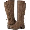 imageGLOBALWIN Womens Strappy Motorcycle Knee High Boots Riding Boots Back Lace Up Fall Winter Fashion Knee High Boots For Women22yy07 Camel2