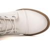 imageGLOBALWIN Womens Combat Boots Dressy Lace Up Ankle Boots For Women Low Heel1815 White