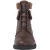 imageGLOBALWIN Womens Combat Boots Dressy Lace Up Ankle Boots For Women Low Heel1815brown