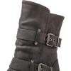 imageGLOBALWIN Womens Biker Boots Black GWW21YY13 Ankle Boots Bootie Zip Closure Block Heel AllDay Comfort Versatile Ethically Made21yy13grey