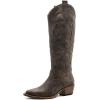 imageGLOBALWIN Womens The Western Cowboy Cowgirl Embroidered Knee High Boots23yy1212 Brown