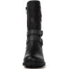 imageGLOBALWIN Womens Fall Fashion Biker Boots Mid Calf Boots For Women Low Heel18yy05 Black2