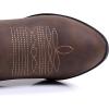 imageGLOBALWIN Womens Mid Calf The Western Cowboy Boots Fashion Cowgirl Boots For Women Low Heel22yy10 Brown