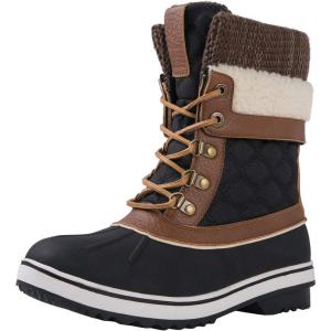 imageGLOBALWIN Womens Waterproof Winter Boots Snow Boots For WomenBrown