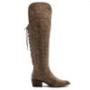 imageGLOBALWIN Womens Cowboy Western Fashion Over The Knee Thigh High Cowgirl Boots Low Heel23yy08 Camel