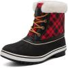 image:imageGLOBALWIN Womens 1727 Waterproof Snow Boots 9 M US Womens 1727BLACKRED