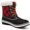 image:imageGLOBALWIN Womens 1727 Waterproof Snow Boots 9 M US Womens 1727BLACKRED