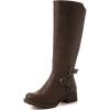 image:imageGLOBALWIN Womens Knee High Fashion Boots For Women21yy10 Brown