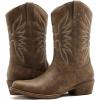 image:imageGLOBALWIN Black Cowboy Boots For Women Cowgirl Boots With Low Heel Comfortable Embroidered Western Boots Snip Toe MidCalf BootsCamel