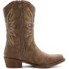 image:imageGLOBALWIN Black Cowboy Boots For Women Cowgirl Boots With Low Heel Comfortable Embroidered Western Boots Snip Toe MidCalf BootsCamel
