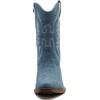image:imageGLOBALWIN Black Cowboy Boots For Women Cowgirl Boots With Low Heel Comfortable Embroidered Western Boots Snip Toe MidCalf BootsDenim Blue