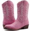 image:imageGLOBALWIN Black Cowboy Boots For Women Cowgirl Boots With Low Heel Comfortable Embroidered Western Boots Snip Toe MidCalf BootsPink