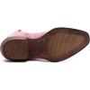 image:imageGLOBALWIN Black Cowboy Boots For Women Cowgirl Boots With Low Heel Comfortable Embroidered Western Boots Snip Toe MidCalf BootsPink
