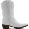 image:imageGLOBALWIN Black Cowboy Boots For Women Cowgirl Boots With Low Heel Comfortable Embroidered Western Boots Snip Toe MidCalf BootsWhite