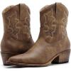 image:imageGLOBALWIN Cowboy Boots For Women Cute Cowgirl Boots Womens Western Boots With Embroidery Side Zipper Chunky Heel23yy16 Camel2