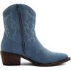 image:imageGLOBALWIN Cowboy Boots For Women Cute Cowgirl Boots Womens Western Boots With Embroidery Side Zipper Chunky Heel23yy16 Dark Blue