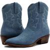 image:imageGLOBALWIN Cowboy Boots For Women Cute Cowgirl Boots Womens Western Boots With Embroidery Side Zipper Chunky Heel23yy16 Dark Blue