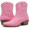 image:imageGLOBALWIN Cowboy Boots For Women Cute Cowgirl Boots Womens Western Boots With Embroidery Side Zipper Chunky Heel23yy16 Pink