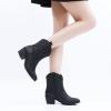 image:imageGLOBALWIN Cowboy Boots for Women  Classic Round Toe Western Booties with Comfort Insole  Embroidered Almond Toe Cowgirl Boots Versatile 2 Block Heel Fashion Boots for Concerts amp Daily Wear19yy16 Black2