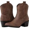 image:imageGLOBALWIN Cowboy Boots for Women  Classic Round Toe Western Booties with Comfort Insole  Embroidered Almond Toe Cowgirl Boots Versatile 2 Block Heel Fashion Boots for Concerts amp Daily Wear19yy16 Camel