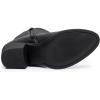 image:imageGLOBALWIN Cowboy Boots for Women  Classic Round Toe Western Booties with Comfort Insole  Embroidered Almond Toe Cowgirl Boots Versatile 2 Block Heel Fashion Boots for Concerts amp Daily Wear19yy16 Black2