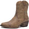 image:imageGLOBALWIN Cowboy Boots For Women Cute Cowgirl Boots Womens Western Boots With Embroidery Side Zipper Chunky Heel23yy16 Camel