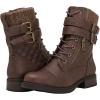 image:imageGLOBALWIN 1903 Womens Fashion Low Heels Lace Up Ankle Boots Combat Boots For Women1903brown