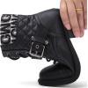 image:imageGLOBALWIN Womens Ankle Booties Fashion Combat Boots2102black2