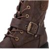 image:imageGLOBALWIN Womens Ankle Booties Fashion Combat Boots2102brown