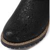 image:imageGLOBALWIN Womens Ankle Boots For Women Faux Fur Lined Winter Moto Boots Ankle Booties With Adjustable Double Buckles21yy07black