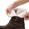 image:imageGLOBALWIN Womens Ankle Boots For Women Faux Fur Lined Winter Moto Boots Ankle Booties With Adjustable Double Buckles21yy07brown