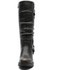 image:imageGLOBALWIN Womens Black KneeHigh Boots Fashion Dressy Riding Boots  Chunky Low Heel Slouchy Design Buckle Detail AllSeason Comfortable 2Inch Heels24yy03 Distressed Brown