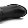 image:imageGLOBALWIN Womens Black KneeHigh Boots Fashion Dressy Riding Boots  Chunky Low Heel Slouchy Design Buckle Detail AllSeason Comfortable 2Inch Heels24yy03 Black