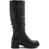 image:imageGLOBALWIN Womens Black KneeHigh Boots Fashion Dressy Riding Boots  Chunky Low Heel Slouchy Design Buckle Detail AllSeason Comfortable 2Inch Heels24yy03 Black