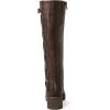 image:imageGLOBALWIN Womens Boots Back Lace Up Fall Winter Fashion Knee High Boots For Women22yy08 Brown