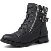 image:imageGLOBALWIN Womens Combat Boots Lace Up Boots For Women Ankle Booties With Low Heel Fashion Dressy Short Boots21yy18 Black2