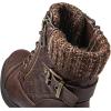 image:imageGLOBALWIN Womens Combat Boots Lace Up Boots For Women Ankle Booties With Low Heel Fashion Dressy Short Boots21yy18 Brown