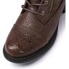 image:imageGLOBALWIN Womens Combat Boots Lace Up Boots For Women Ankle Booties With Low Heel Fashion Dressy Short Boots21yy18 Brown