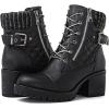 image:imageGLOBALWIN Womens Combat Boots Lace Up Comfortable Ankle Booties For Women Low Heel21yy16 Black