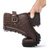 image:imageGLOBALWIN Womens Combat Boots Lace Up Comfortable Ankle Booties For Women Low Heel21yy16 Brown